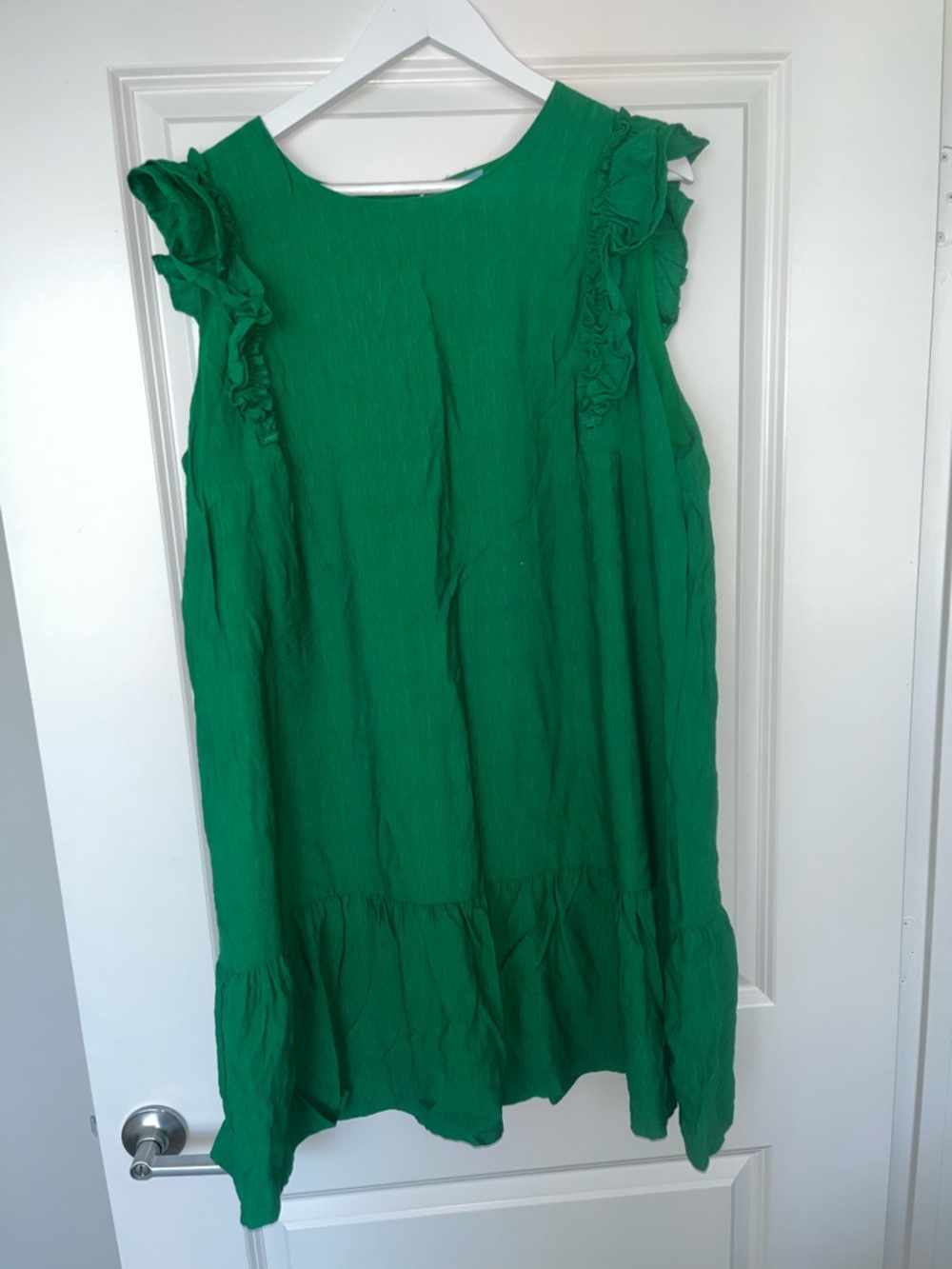 CeCe Emerald Ruffle-Sleeve Dress
